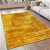 Paco Home Tappeto Salotto Moderno Vintage Pelo Corto Fatto A Mano Pregiato 100% Viscosa, Dimensione:160x230 cm, Colore:Giallo