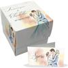 PV Grafik 24 Scatole Confetti Matrimonio Personalizzate | Kit Bomboniere Matrimonio Fai da Te con Bigliettini Confetti Personalizzati | Scatoline Portaconfetti Promessa e Anniversario(Rtta M 7)