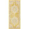 RugVista Nadia, Tappeto, Vintage, 80 x 200 cm, Rettangolare, Pelo medio, Soggiorno, Sala da pranzo, Camera letto, Cucina, Corridoio, Lavabile solo a secco, oeko_tex_100, Giallo
