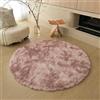 Hixingo Tappeto Camera da Letto Peloso Elegante Rotondo Tappeto Salotto Elegante Shaggy a Pelo LungoTappeti Camera da Letto Soffice Antiscivolo, Zerbino Peloso per Corridori (Rosa,160cm)