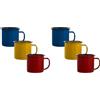COLLBATH 6 Pz Tazza smaltata casa versare bicchiere per bevande pentola tazze da bere vintage tazzine caffe tazze caffe tazza da coffee mug in smalto smaltate