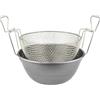 ILSA Friggitrice con Cestello, Ferro Spazzolato e Nichelato, Diametro 36 cm