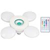 YWBL-WH Lampadina Altoparlante, Regolazione del Telecomando Luminosità DEFORMABLE LAMPAGNO RGB Colore Light, per Compleanni, Feste, Matrimoni, Decorazione della Stanza