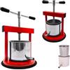 MAKA change your life quality Torchio per Melanzane Uva Torchietto Premitutto Piccolo Grande Diverse Dimensioni In Acciaio Inox Filtro Tubo Scarico Manovella Facile Utilizzo Uva (Acciaio Inox 5 litri Rosso)