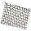 PIBC Paglietta in cotta di maglia, in acciaio inox 316L, 20,3 x 15,2 cm, per padelle in ghisa pre-stagionate, forni olandesi, padelle per cialde