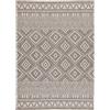 TESSO LIVING Tappeto per interni e per esterni, antiscivolo, tappeto per balcone, terrazzo, cucina, boho ethno -Beige - 120cm x 160cm - Resistente ai raggi UV, tappeto moderno