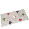 PERLARARA Tappeto Bagno Assorbente ed Antiscivolo in Cotone Lavabile in Lavatrice - Lungo 65x130 cm - Grigio Rainbow