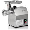 Mahlzeit Tritacarne elettrico professionale in acciaio inox | 250W - 75kg/h | Macchina per carne per salsicce di qualità gastronomica| Tritacarne con riempimento