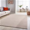 SIMPEX Tappeto Lavabile a Pelo Corto 140x200 cm Beige Moderno