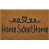 Olivo Tappeti OLIVO.shop Zerbino ingresso casa con superficie antiscivolo, Zerbino da esterno in cocco, Zerbino cocco naturale, STORY 40x60 cm (HOME SWEET HOME)