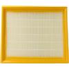 vhbw filtro compatibile con Festool HF-CT36, CTL 48 E AC, HF-CT26, CTL 26 E AC, CTL 36 E AC, CT AC aspirapolvere - filtro HEPA bianco/giallo
