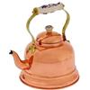 ich-zapfe.de Teiera in rame, Bollitore in rame - con manico in porcellana, 1,5L