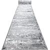 rugsx Passatoia Structural MEFE per cucina, corridoio, soggiorno, robusto, moderno, due livelli di pile Grigio scuro 120x300 cm