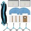 Nutup Ricambio spazzola principale Mop panno filtri sacchetti polvere e spazzole laterali Kit di accessori per Honor S3 per Ultenic per T20 per Pro Robot aspirapolvere (A)