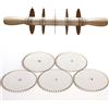 Tagliapasta Kit Tagliasfoglia 5 Lame Inox Lisce e 5 Lame Inox dentate cod. CF04