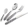 Cotika Eme Set 24pz Posate Vero Manhattan Bianco Made In Italy