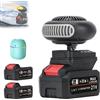 Homtrator Riscaldatore a Batteria, Sbrinatore Elettrico Portatile per Finestre a Batteria con Design Anti-ribaltamento, Sbrinatore per Auto Ricaricabile per Interni/tende da Campeggio, Calore Silenzioso