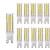 OUGEER 10-Pezzi G9 Lampadina LED 7W 650LM, Equivalente di Lampadine Alogene da 65W, Bianco Fredda 6000K, 360° Angolo a fascio