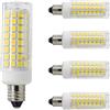 SkyFace Lampadina LED E11 10w Mais Candeliere Lampada, Sostituire 100w Lampada Alogena, Angolo del Fascio di 360° Dimmerabile, Lampadina Mais Risparmio Energetico per Interni ed Esterni, 5 (warm white)