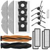 Drivstraw Kit di accessori di ricambio per aspirapolvere DREAME D20 Plus, include 1 doppia spazzola a rullo, 4 spazzole laterali per la pulizia dei bordi, 4 panni mocio per