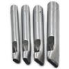 Fujiyuan, perforatrice a forma ovale per cinture in pelle, perforatrice fai da te, metallo, As shown, 4mm x8mm, 4mm x 10mm, 4mm x 12mm, 4mm x15mm