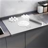 Chisida Tagliere Acciaio 316 Inox,Spianatoia Acciaio Inox,Tagliere da Cucina,Tagliere da Cucina Professionale per Bar,per Ristorante,per Impastare,da Forno,per Pasta(50 * 50cm)
