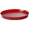 OMADA Vassoio Rotondo 36cm, in Plastica Effetto Diamante, Fondo Antigraffio | Piatto da Portata Ideale per Servire Bevande o Snack per Aperitivi, Diametro Interno 33cm, Collezione Diamond