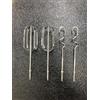 SOKANY Ricambio in acciaio inox per mixer manuale SOKANY 6651 e 6651W (2 ganci per impastare + 2 fruste)