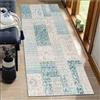 BORKOY Tappeto Cucina/Corridoio 3 metri verde antiscivolo lavabile vintage, pelo corto per soggiorno/camera da letto/ingresso, Morbido passatoia lunga per interni bagno/lavanderia 60x300cm