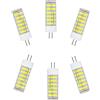 Generic ZHIYUE Lampadine LED G4 7W AC 220-240V Bianco freddo 6000k 700LM Non Dimmerabili Sostituisci,Bi-Pin G4 Base Tipo JC Lampadari Soggiorno, Lampade Da Parete (6 Pezzi)