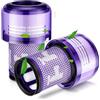 PIESSEONLINE - 3 Filtri HEPA Compatibile con Dyson V12 Detect Slim - Aspirazione Potente Fino al 99% - Facile da Installare, Lavabile - Rimuove Polvere, Cibo, Peli e Sporco Generale - DFHV12