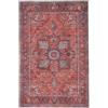 RugVista Georgia Oriental, Tappeto, Orientali, 200 x 300 cm, Rettangolare, Pelo corto, Soggiorno, Camera da letto, Lavabile in lavatrice, Rosso/Blu