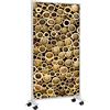 KÖNIGHAUS Riscaldatore a infrarossi Könighaus - 1200 watt - a basso consumo = riscalda in 2 minuti - con piedini e termostato - riscaldatore mobile - look piacevole con motivo: Bastoncino di bambù