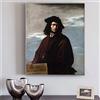 Dass Famoso dipinto Salvator Rosa - Autoritratto Poster e stampe Quadri classici da parete su tela, per la decorazione della parete di casa del soggiorno Nessuna cornice