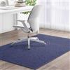 Odot Tappeto Sedia Ufficio Gaming, Tappeto Salvapavimento Antiscivolo Protettore del Pavimento Tappetino per Sedia da Ufficio con Ruote per Parquet, Pavimenti Duri (blu navy,100x180cm)