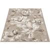 By Suardi Tappeto Living Velour Antiscivolo Dis. ASTER col. TORTORA Ideale per Soggiorno Camera (85x150cm)