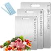 Generisch Tagliere in titanio puro, per cucina, per uso alimentare, double-face, adatto per cucina o campeggio all'aperto (3 misti)