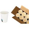 DPdantepellacani 100 Bicchieri in Carta per acqua capacità 240ml / 250 ml Colore Bianco biodegradabili cartoncino Bicchiere Cartoncino 8oz ( anche per bibite fredde , cappuccino , caffé americano ,tisane calde)
