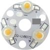 JRBJWYVV 5pcs 3W 32mm Round Aluminum Base Plate Heat Sink PCB With High Power LED Diodes White 6500K
