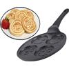 Hakal Line Crepiera - padella per uova - pancake pancake 4 faccine emoji