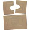 HomeLife - Set Tappeti Bagno 3 Pezzi Made in Italy, con: 1 Tappeto Bagno Assorbente (60X90) e 2 Tappetini Bagno (45X60). Tappeti Cotone Lavabili Lavatrice senza Antiscivolo, Tappeto Bagno Beige