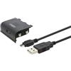 Konix Kit Konix Mythics Play & Charge per controller Xbox One - Batteria esterna - Cavo di ricarica da 3 m - Durata della batteria fino a 8 ore - Nero