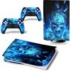 PDURMBUAB Nessuna Schiuma Nessuna Bolla Per PS5 Skin Disc Edition Anime Console E Controller Vinile Cover Skin Wraps Per PS 5 Disc Version 29434(2)