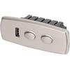 Phefop Interruttore per Poltrona Reclinabile Elettrica, Materiale ABS, Controllo della Poltrona Reclinabile Elettrica a 2 Pulsanti con Porta USB per Divano di Casa