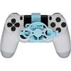 Generico Volante di ricambio per PS4 Controller Giochi di corse Mini Sterzo 3D Stampa ruota ausiliario Controller di gioco Joystick Simulatore Gamepad (Blue)