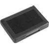 HEEPDD Custodia per Attrezzature da Gioco Custodia per Carte da Gioco 28 in 1 per 3DS DSI LL, Plastica PP, Contiene 22 Cartucce, 2 Schede SD, 2 Pennini, Bianco Rosa Blu per 3DS DSI LL, PP (BLACK)