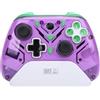 Asixxsix Controller di Gioco Wireless 2.4G, Controller di Gioco per PC BT a Doppia Vibrazione con Trigger Effetto Hall e Illuminazione RGB per Android OS X Vince, Personalizzabile