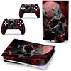 PDURMBUAB Nessuna Schiuma Nessuna Bolla Pelle Decalcomanie Anime Console Per PS5 Disk Edition 2 Controller Pellicola Vinile Avvolge, Durevole, Resistente Graffi 93479