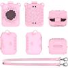Generico Custodia protettiva per Bitzee Magicals Digital Pet gioco macchina Console Custodia protettiva polvere e sporco resistente Custodia protettiva Custodia in silicone morbido (Rosa)