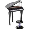 DecHome Mini Pianoforte con Microfono e Sgabello Gioco Creativo per Bambini 4+ DecHome